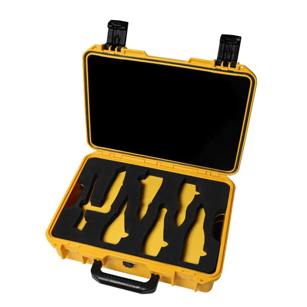 Yellow kit with open top and insert.